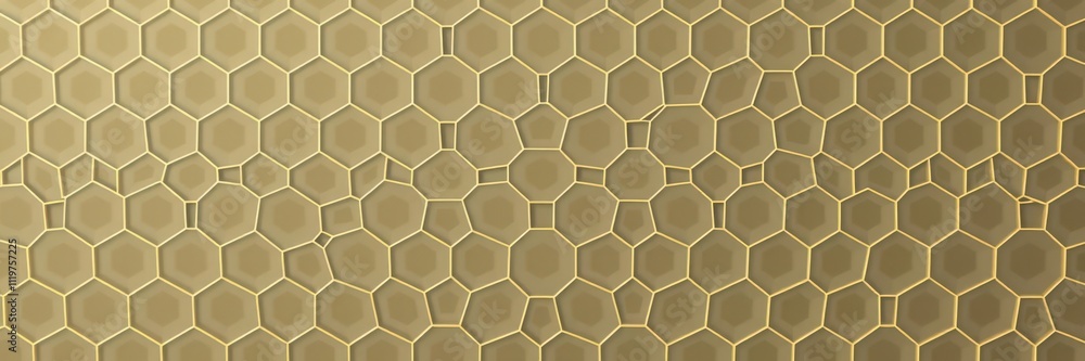 Hexagonal geometric pattern forming a seamless honeycomb background, illustration Hexagonal geometric pattern forming a seamless honeycomb background, illustration
