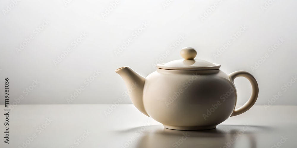 Minimalist Ceramic Teapot on a White Background - A Simple Elegance in Design, Perfect for Contemporary Home Decor and Lifestyle Photography with a Focus on Minimalism and Serenity Minimalist Ceramic Teapot on a White Background - A Simple Elegance in Design, Perfect for Contemporary Home Decor and Lifestyle Photography with a Focus on Minimalism and Serenity