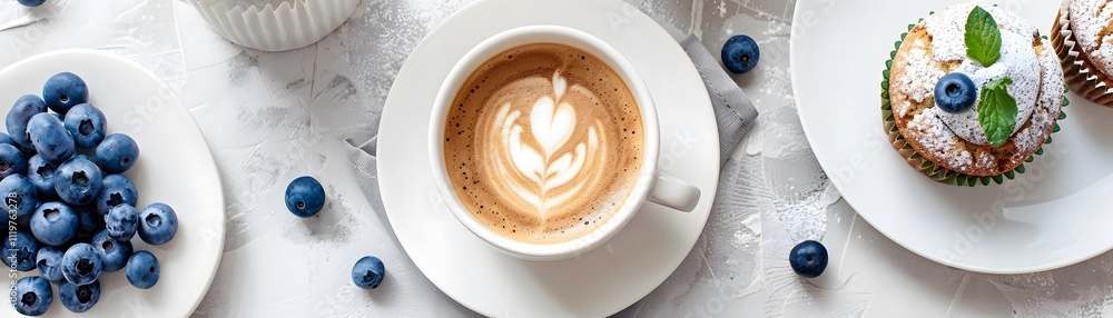 Savoring coffee and cupcakes cozy indoor relaxing atmosphere Savoring coffee and cupcakes cozy indoor relaxing atmosphere