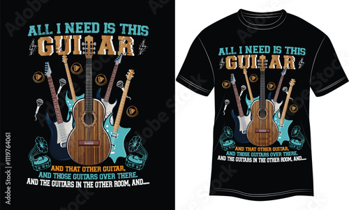 ALL I NEED IS THIS GUITAR T-SHIRT/ Trending t-shirt..... GUITAR LOVER TSHIRT..... MUSIC LOVER T SHIRT