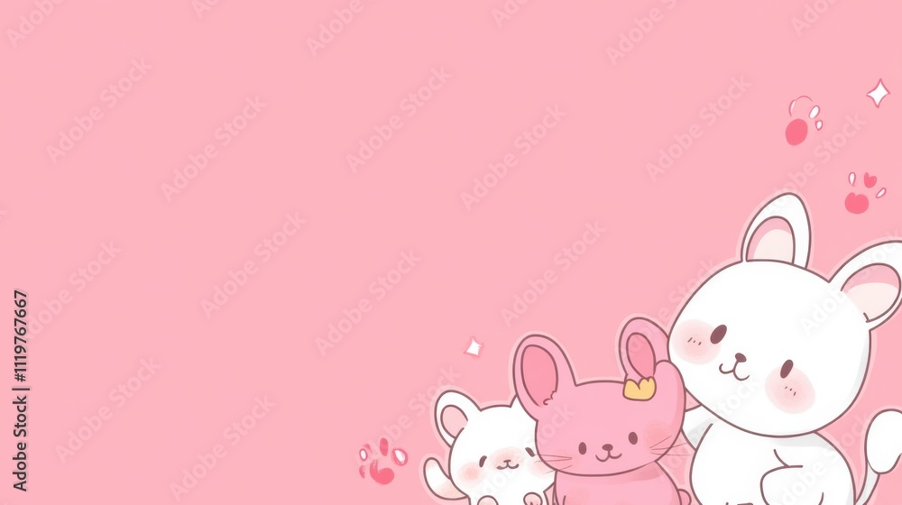 Whimsical Wildlife: Simple Cartoon Animal Illustrations Whimsical Wildlife: Simple Cartoon Animal Illustrations