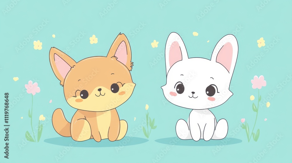 Whimsical Wildlife: Simple Cartoon Animal Illustrations Whimsical Wildlife: Simple Cartoon Animal Illustrations