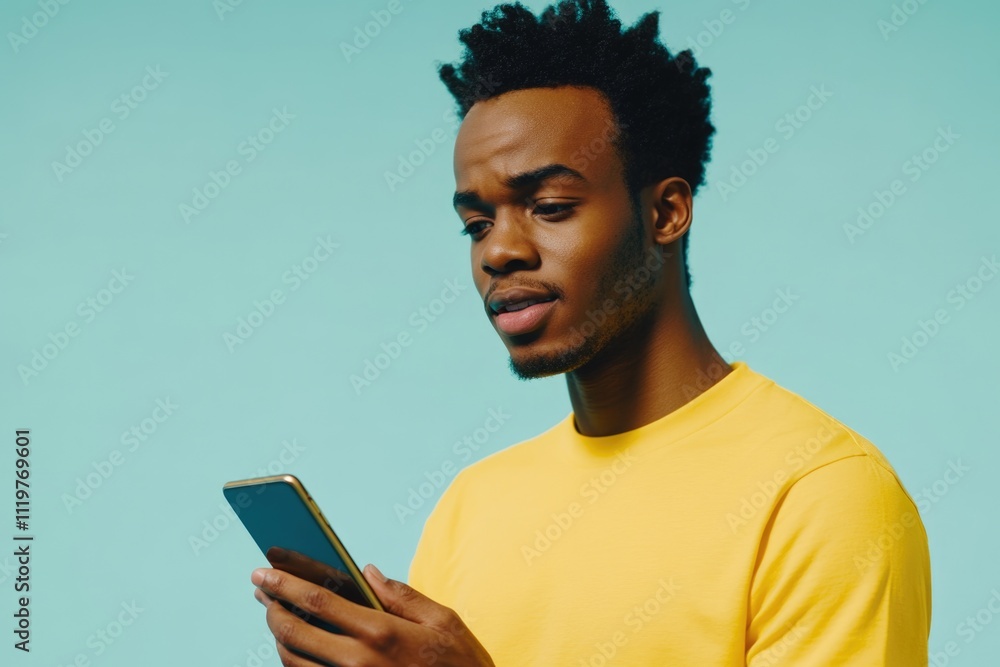 A person checking their phone in a casual setting A person checking their phone in a casual setting