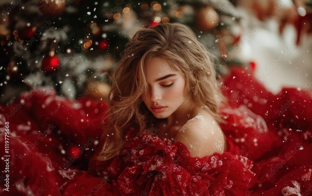 Capturing the Essence of Winter: A Stunning Portrait of Beauty Amidst a Festive Christmas Atmosphere Christmas is coming! Capturing the Essence of Winter: A Stunning Portrait of Beauty Amidst a Festive Christmas Atmosphere Christmas is coming!