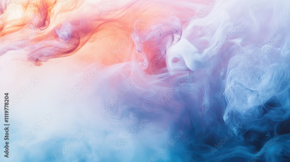 Colorful abstract smoke patterns blending together against a white background creating a vibrant and artistic visual effect. Colorful abstract smoke patterns blending together against a white background creating a vibrant and artistic visual effect.
