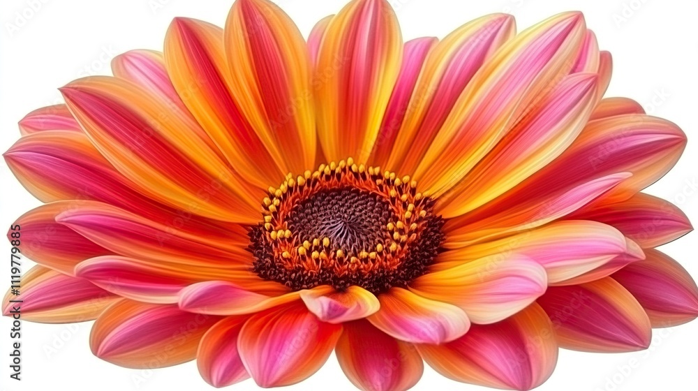 A single bright yellow sunflower rests among scattered yellow petals on a white surface. A single bright yellow sunflower rests among scattered yellow petals on a white surface.