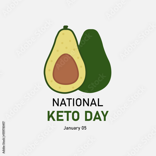 vector graphic of National Keto Day good for national National Keto Day celebration. flat design. flyer design.flat illustration.