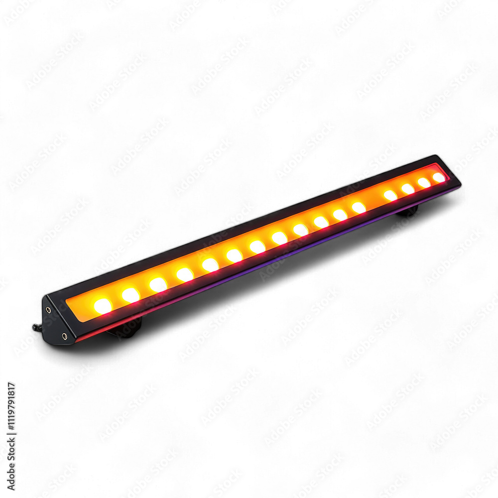Bright LED light bar for indoor use and decoration isolated on transparent background cutout png Bright LED light bar for indoor use and decoration isolated on transparent background cutout png