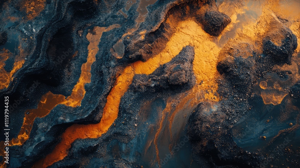 Aerial view of a deep open pit copper ore mine showcasing vibrant mineral landscapes and earthy textures. Aerial view of a deep open pit copper ore mine showcasing vibrant mineral landscapes and earthy textures.