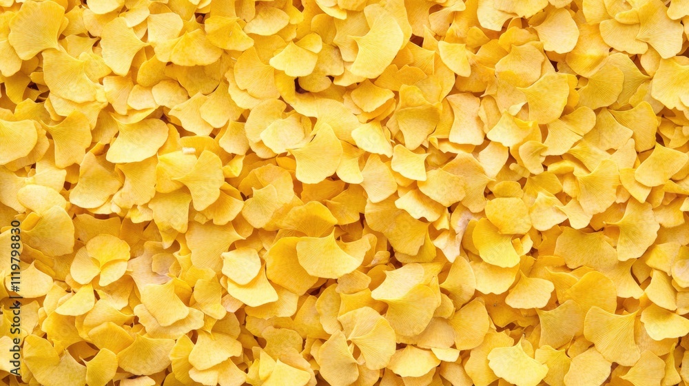 Golden Ginkgo biloba leaves creating a vibrant autumn pattern on the ground showcasing the beauty of seasonal foliage in a park setting Golden Ginkgo biloba leaves creating a vibrant autumn pattern on the ground showcasing the beauty of seasonal foliage in a park setting