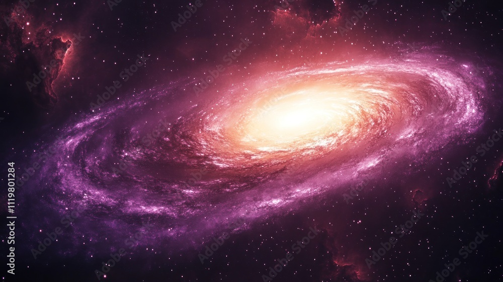 A spiral galaxy with a bright core surrounded by swirling arms of stars and dust. A spiral galaxy with a bright core surrounded by swirling arms of stars and dust.