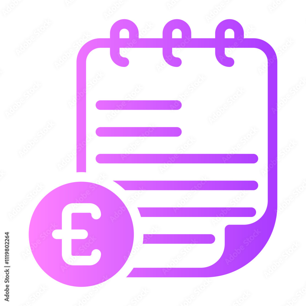 euro gradient icon euro gradient icon
