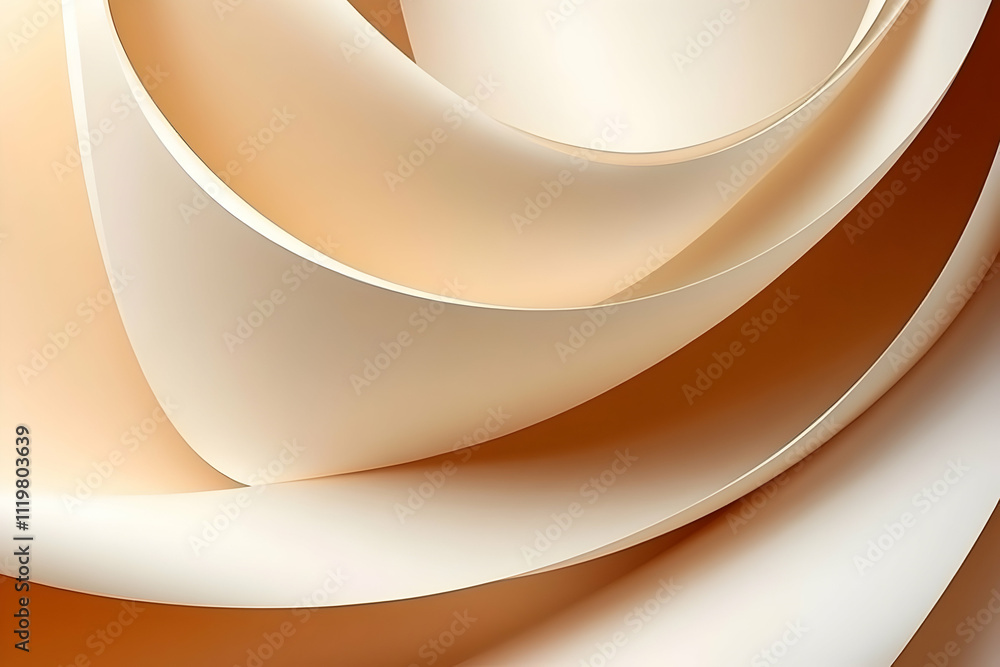 Abstract swirl of beige and cream paper. Abstract swirl of beige and cream paper.