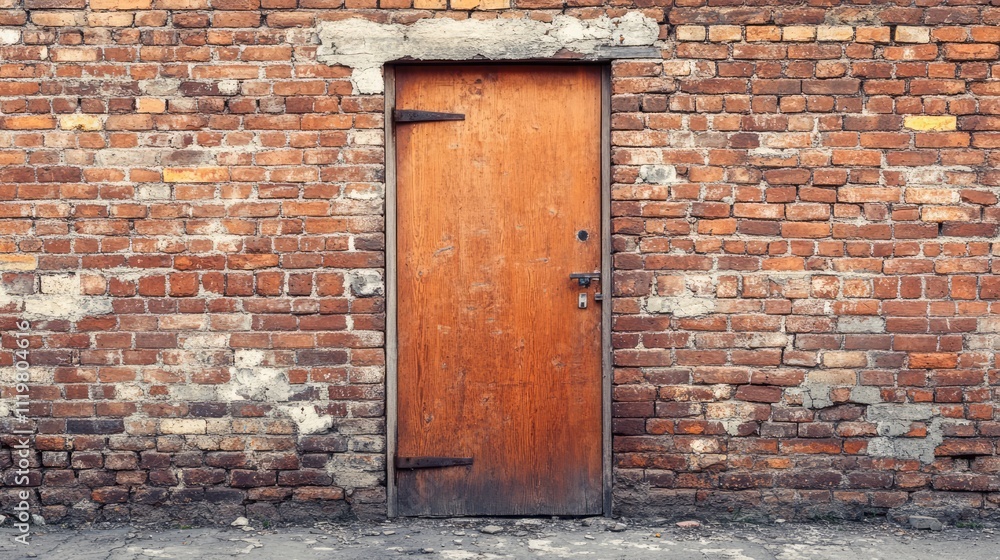Bricked Up Door with Cinder Block Wall Texture in an Abandoned House Exterior Setting Bricked Up Door with Cinder Block Wall Texture in an Abandoned House Exterior Setting