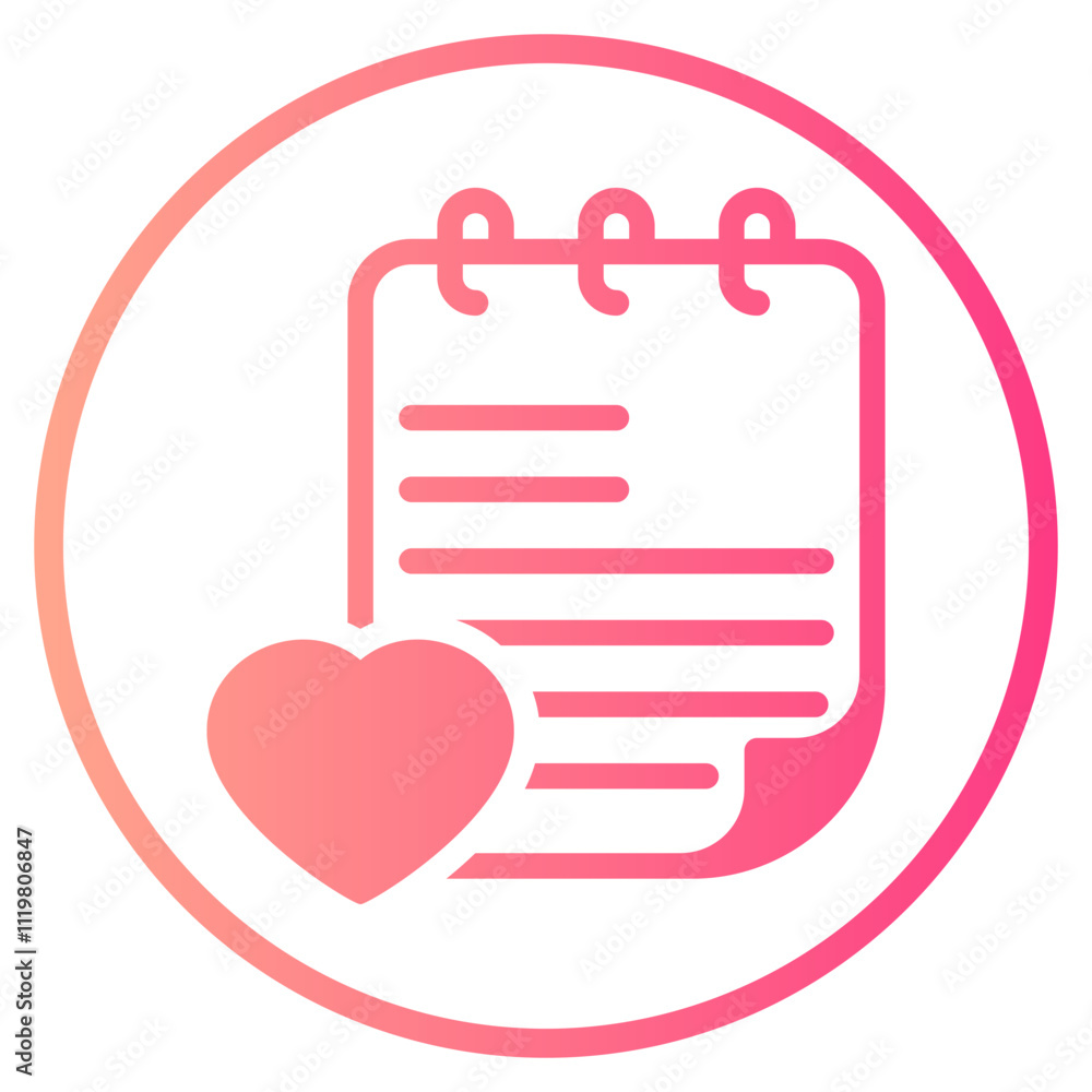 love gradient icon love gradient icon