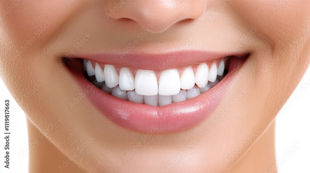 Happy young woman with bright smile and healthy white teeth showcasing beauty and confidence on a clear background for wellness promotion Happy young woman with bright smile and healthy white teeth showcasing beauty and confidence on a clear background for wellness promotion