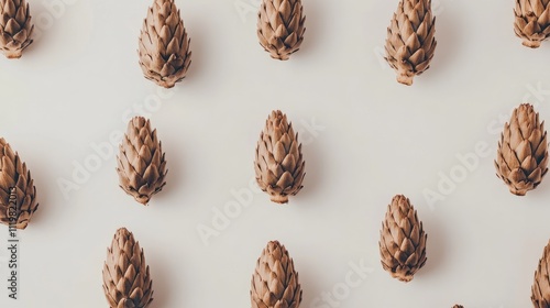 Aesthetic arrangement of natural artichokes with textured brown skins displayed on a clean white background for culinary inspiration