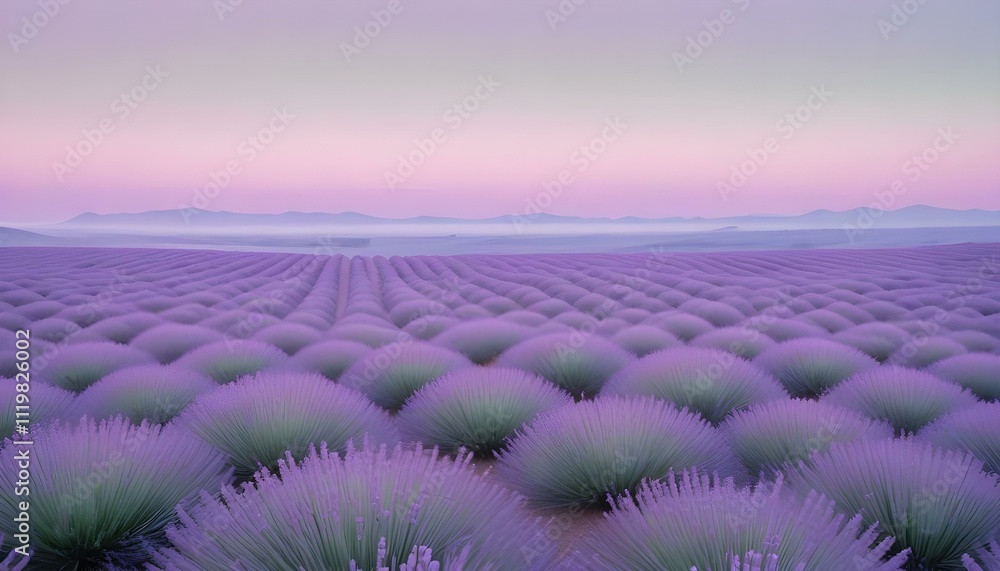 Fototapeta premium Paisaje abstracto con formas orgánicas y colores pastel