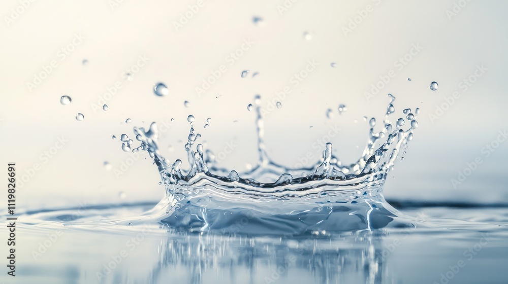 Abstract splash of water on a light background. Abstract splash of water on a light background.