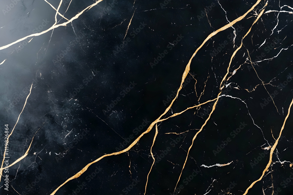 Black marble texture with gold veins. Black marble texture with gold veins.