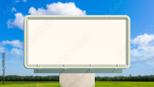 Blank street billboard. Adv...