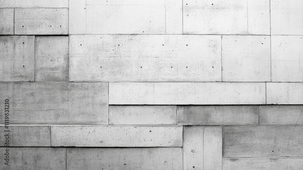 Fototapeta premium Concrete Wall Texture with Modern Brick Design Ideal for Backgrounds and Creative Projects