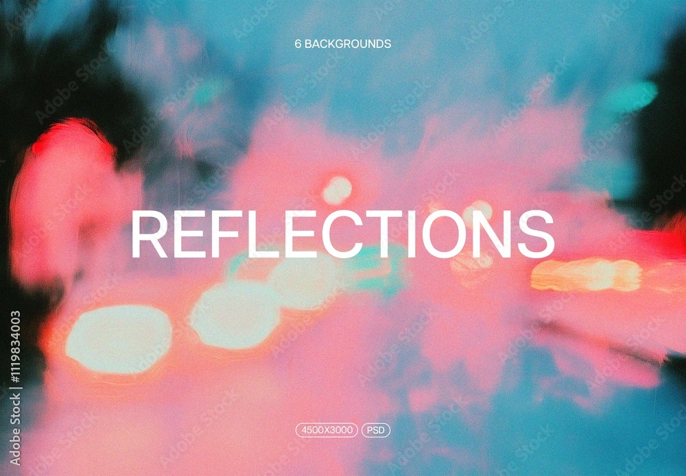 Reflections Abstract Backgrounds With Generative AI Stock Template ...