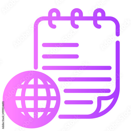 global gradient icon