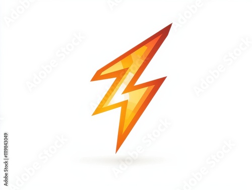 A stylized lightning bolt icon in vibrant orange tones, symbolizing energy, power, and dynamism. Free Download A stylized lightning bolt icon in vibrant orange tones, symbolizing energy, power, and dynamism. - GFXLoad