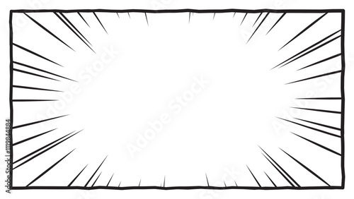 Manga frame style background with saturated lines, fine, coarse
