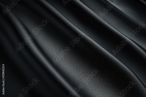 Stylish Black Leather Texture Background