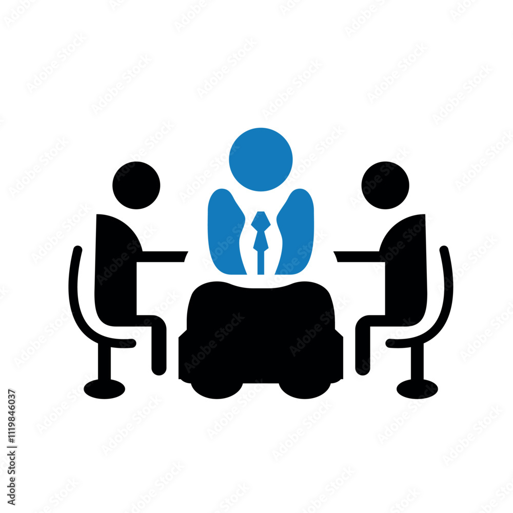 Business meeting icon. Business meeting icon.