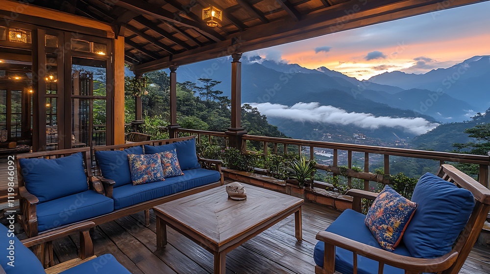 Mountain View Terrace Sunset Relaxing Patio Furniture Mountain View Terrace Sunset Relaxing Patio Furniture