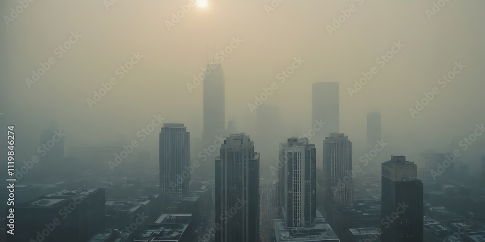 Fototapeta premium city skyline at sunrise