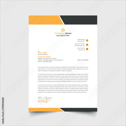 Letterhead design Template 