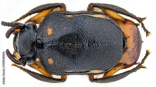 Closeup of a Darkling Beetle photo