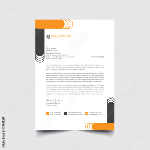 Letterhead design Template 