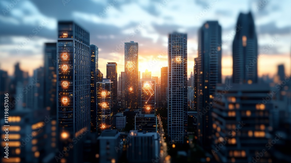 Fototapeta premium Unlocking Blockchain Technology: A Guide to Cryptocurrency Trading and Innovation