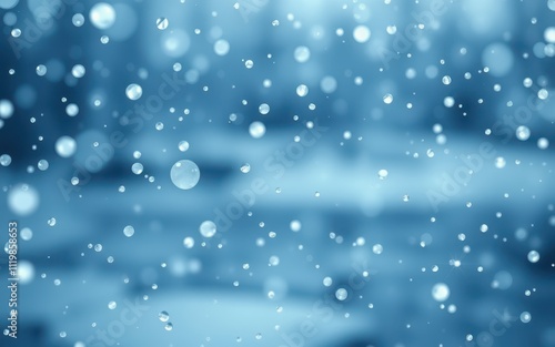 Wallpaper Mural Snowflakes falling softly over the landscape creating a serene winter atmosphere during a snowy day Torontodigital.ca