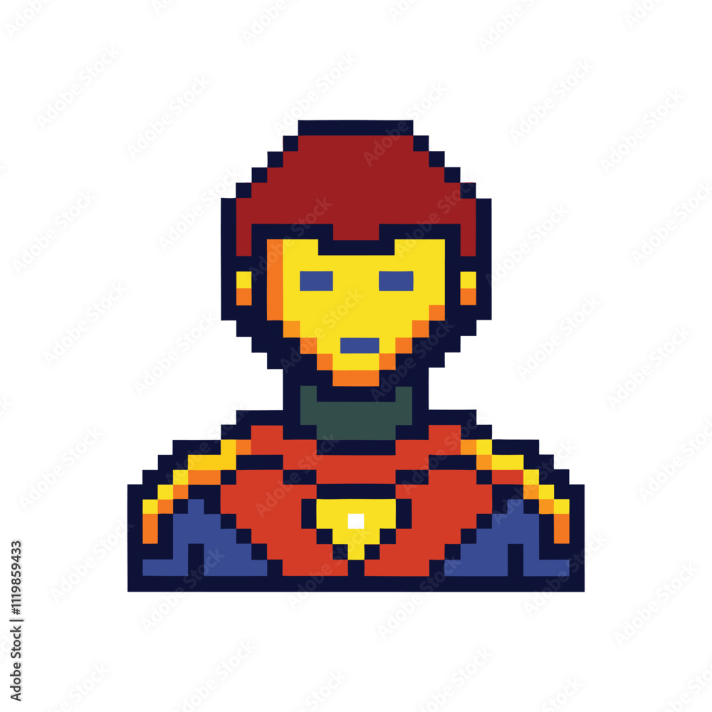 Fototapeta premium unique modern pixel art app website icon logo vector art design 