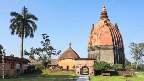 View of Siva Dol, Near Sivasagar Tank, Sivasagar, Assam, India. photo