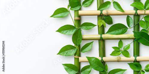 pulasan with leaves and plants stacked on top photo