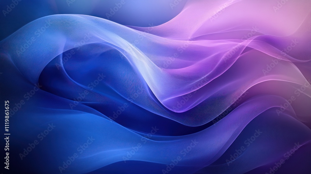 Abstract background with flowing blue and purple waves. Abstract background with flowing blue and purple waves.