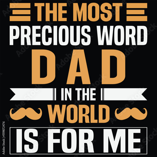 Father's day typography t shirt design