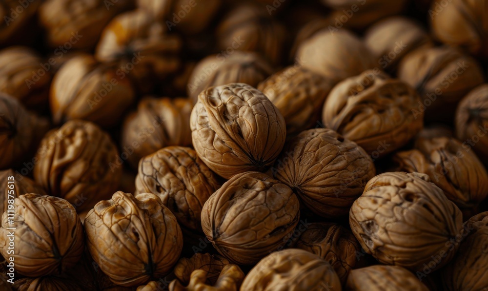 Pile of delicious walnuts, each shell and kernel vividly shown in high-definition clarity. Pile of delicious walnuts, each shell and kernel vividly shown in high-definition clarity.