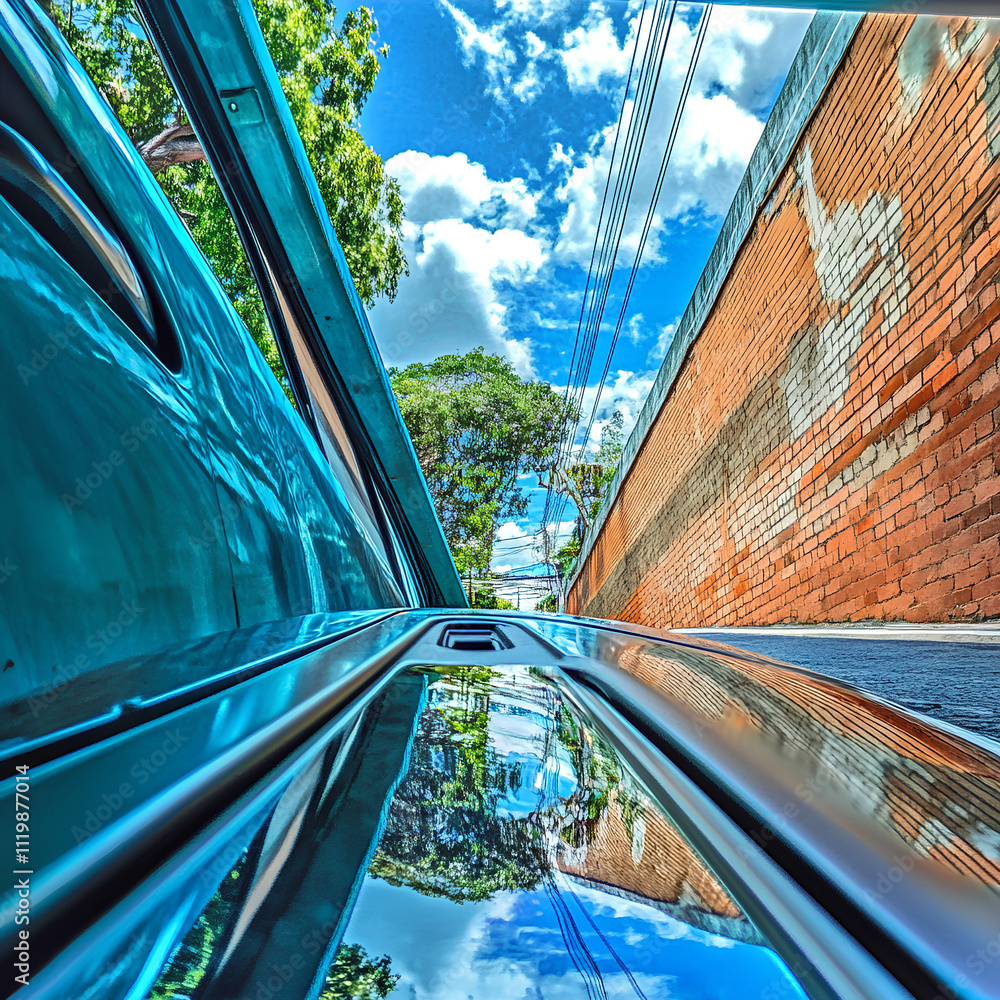 Obraz premium Driver's point of view