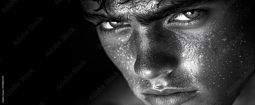 monochromatic portrait of a depressed young man emphasizing emotional depth and the struggles of youth mental health captured in a stark black and white image for powerful impact monochromatic portrait of a depressed young man emphasizing emotional depth and the struggles of youth mental health captured in a stark black and white image for powerful impact