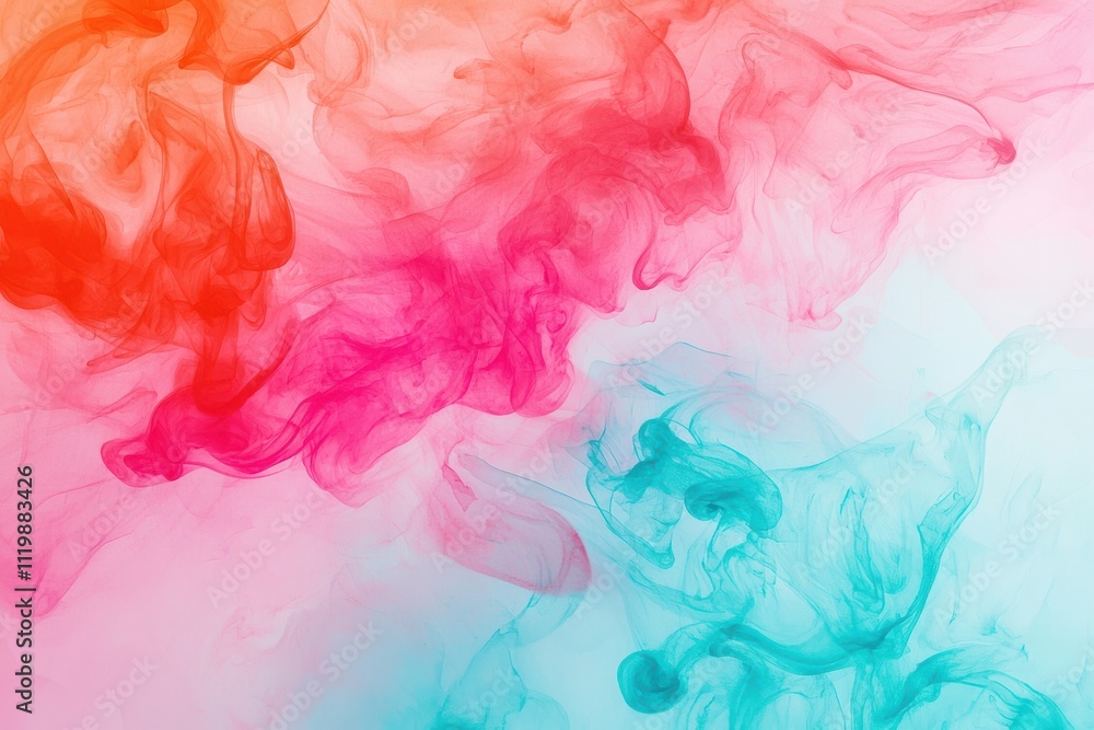 Abstract swirls of pink and blue smoke blend together against a soft white background, creating a vibrant and ethereal visual effect. Abstract swirls of pink and blue smoke blend together against a soft white background, creating a vibrant and ethereal visual effect.
