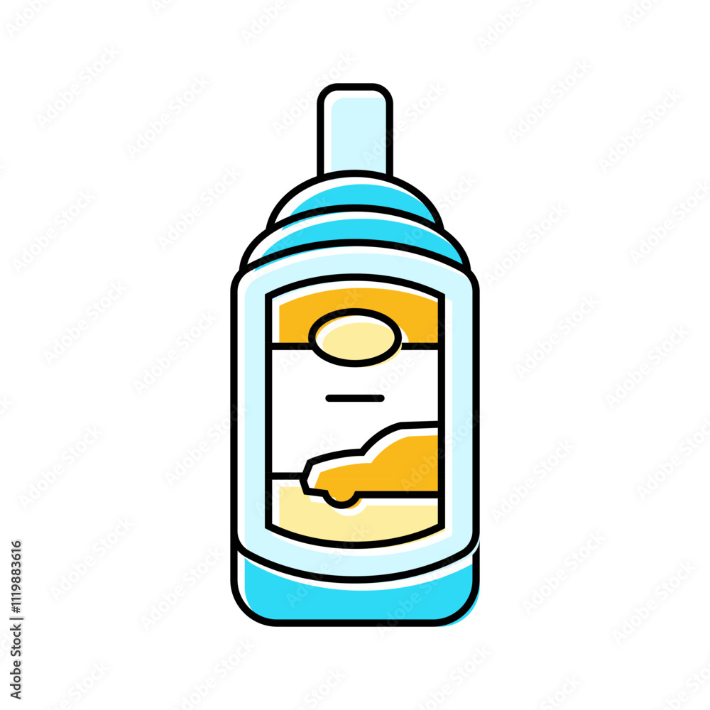 Fototapeta premium wax car care color icon vector. wax car care sign. isolated symbol illustration
