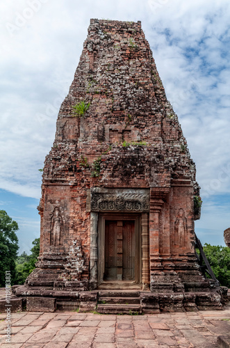 Details, sculptures and structures of the Pre Rup temple in Cambodia photo